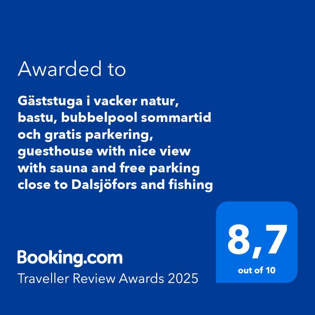 Gaeststuga I Vacker Natur, Bastu, Bubbelpool Sommartid Och Gratis Parkering Naera Ulricehamn Och Lassalyckan, Guesthouse With Nice View With Sauna And Free Parking Close To Dalsjoefors And Fishing Boras Bagian luar foto